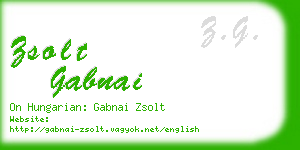 zsolt gabnai business card